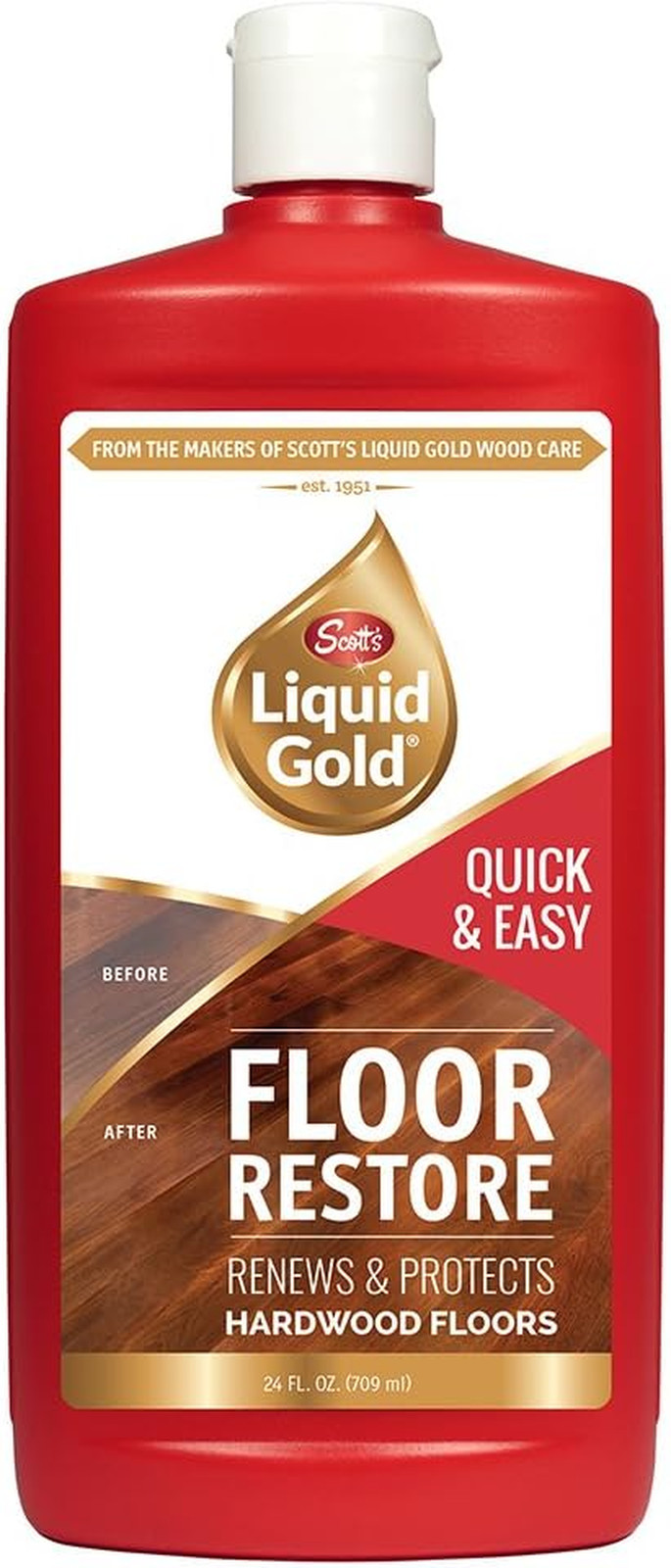 Floor Restorer, Liquid, 24 Oz, Mild, 24-Ounce, Model:30019