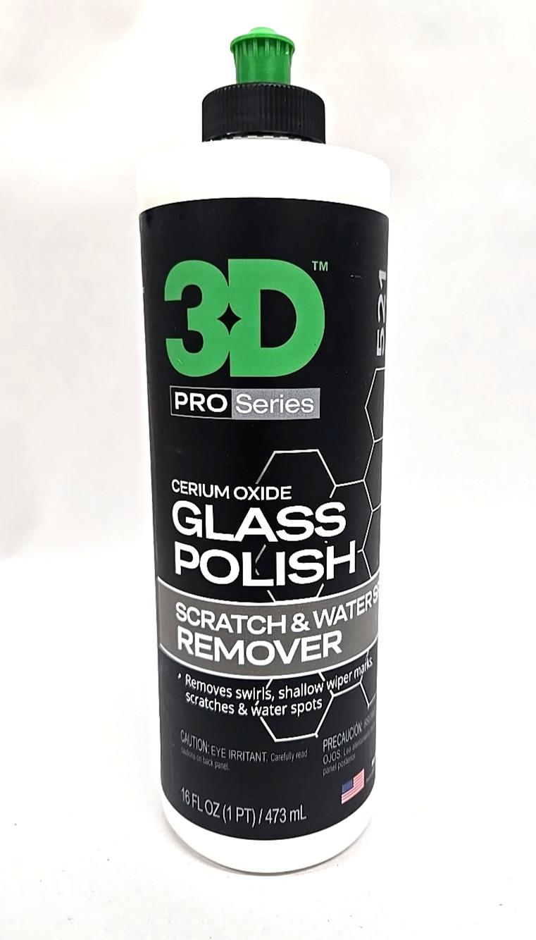 3D Glass Polish – Cerium Oxide Glass Scratch Remover for Car Windows – Restor…