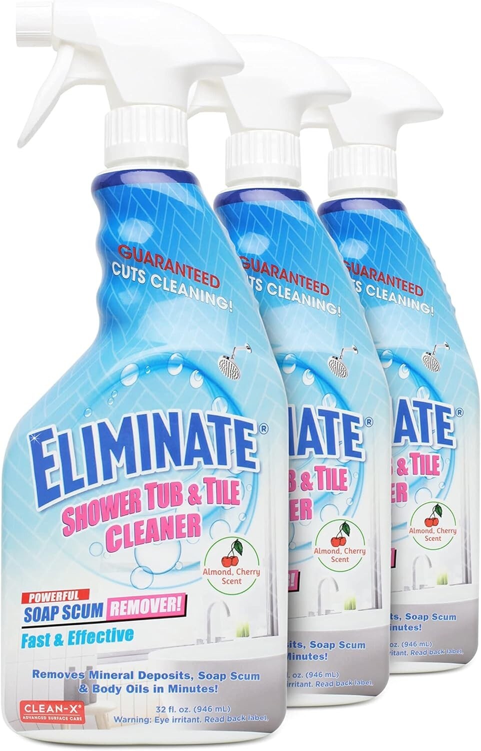 Invisible Shield 32 oz Shower & Tile Cleaner – Foaming Formula with Cherry Scent
