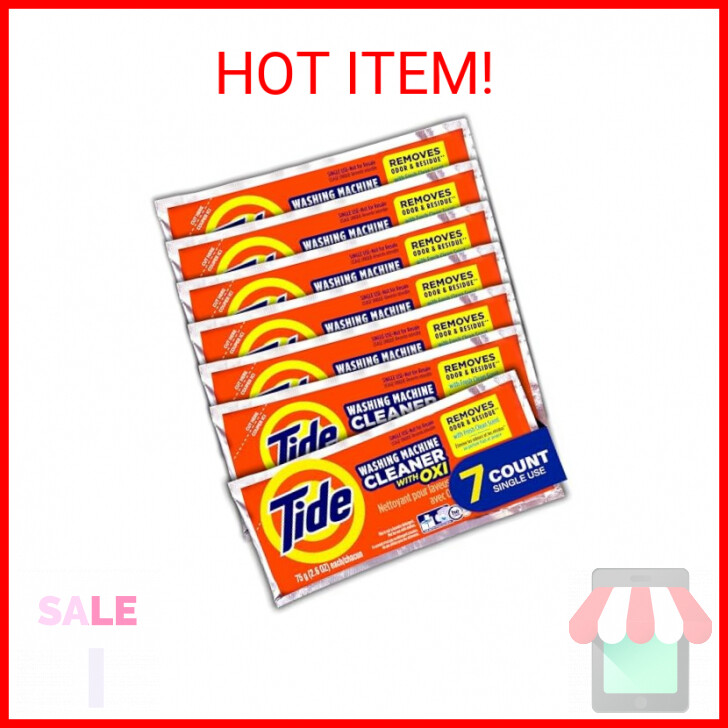 Tide Washing Machine Cleaner, Washer Machine Cleaner with Oxi for Front and Top