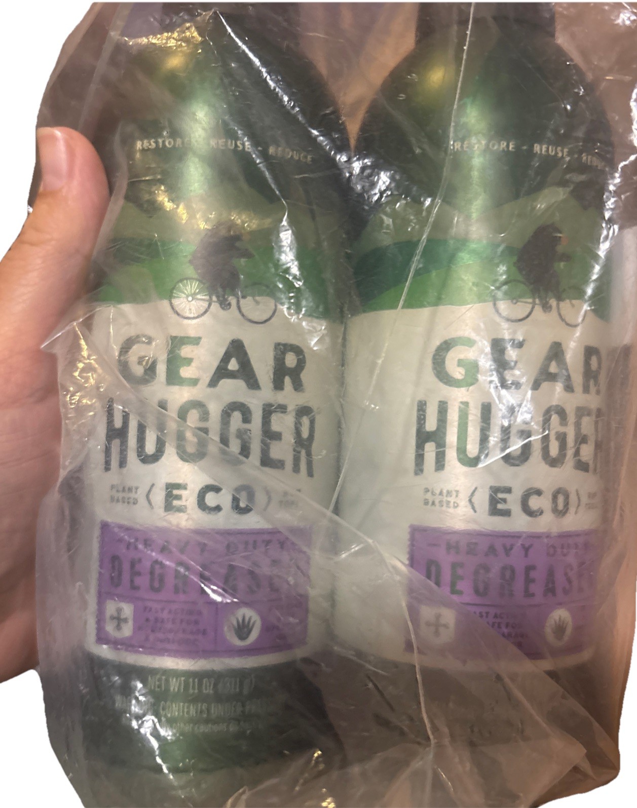 2 PK ECO Gear Hugger Heavy Duty Degreaser Non-Toxic Plant Based Kid & Pet Safe