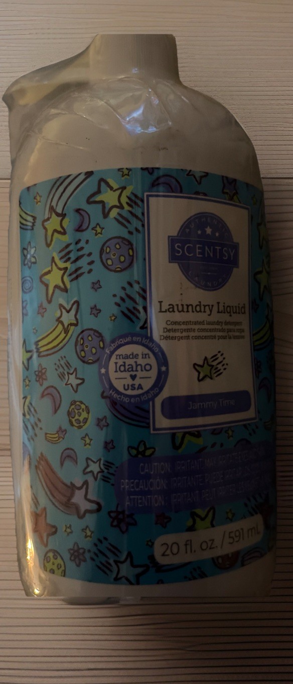 Scentsy Laundry Liquid Detergent -Jammy Time 20 fl. oz. NEW