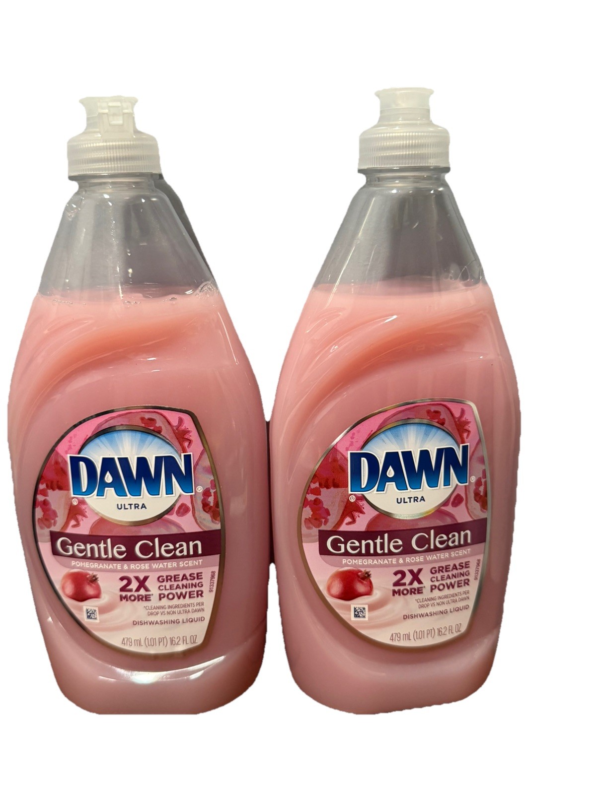 2 DAWN Pomegranate Rose Water Ultra Gentle Clean Dishwashing Soap