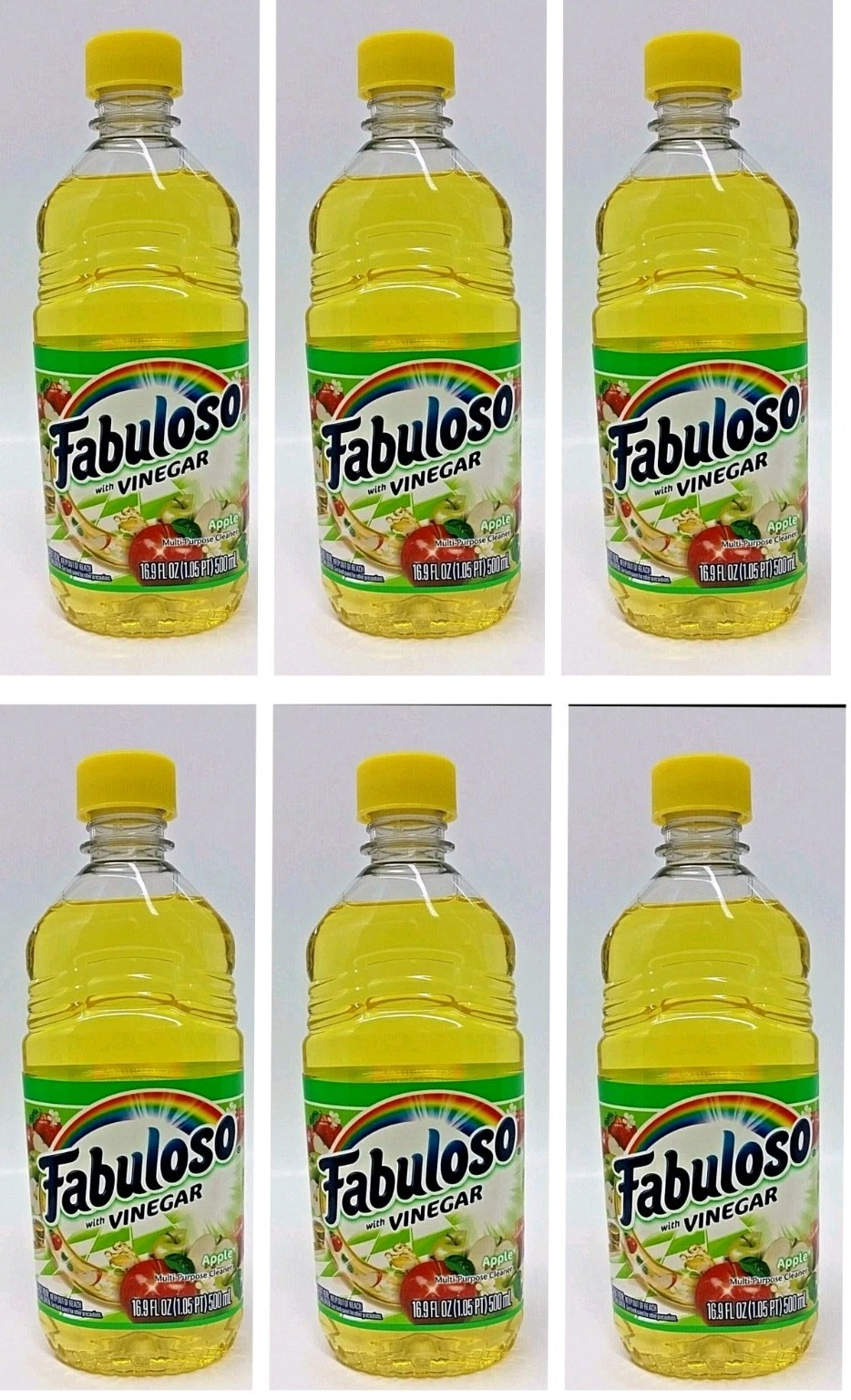 (LOT 2 Bottles)Fabuloso VINEGAR APPLE All Purpose Cleaner 16.9 ozEa Bottle NEW