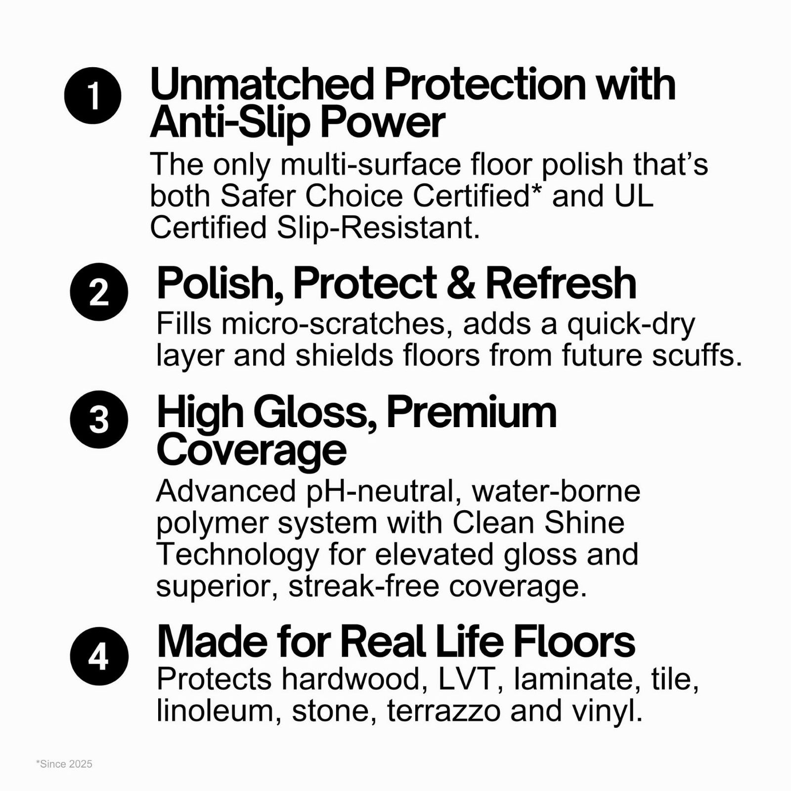 Multi-Surface Floor Finish, 27 Fl. Oz., Cleaner & Polish (2 Pack)