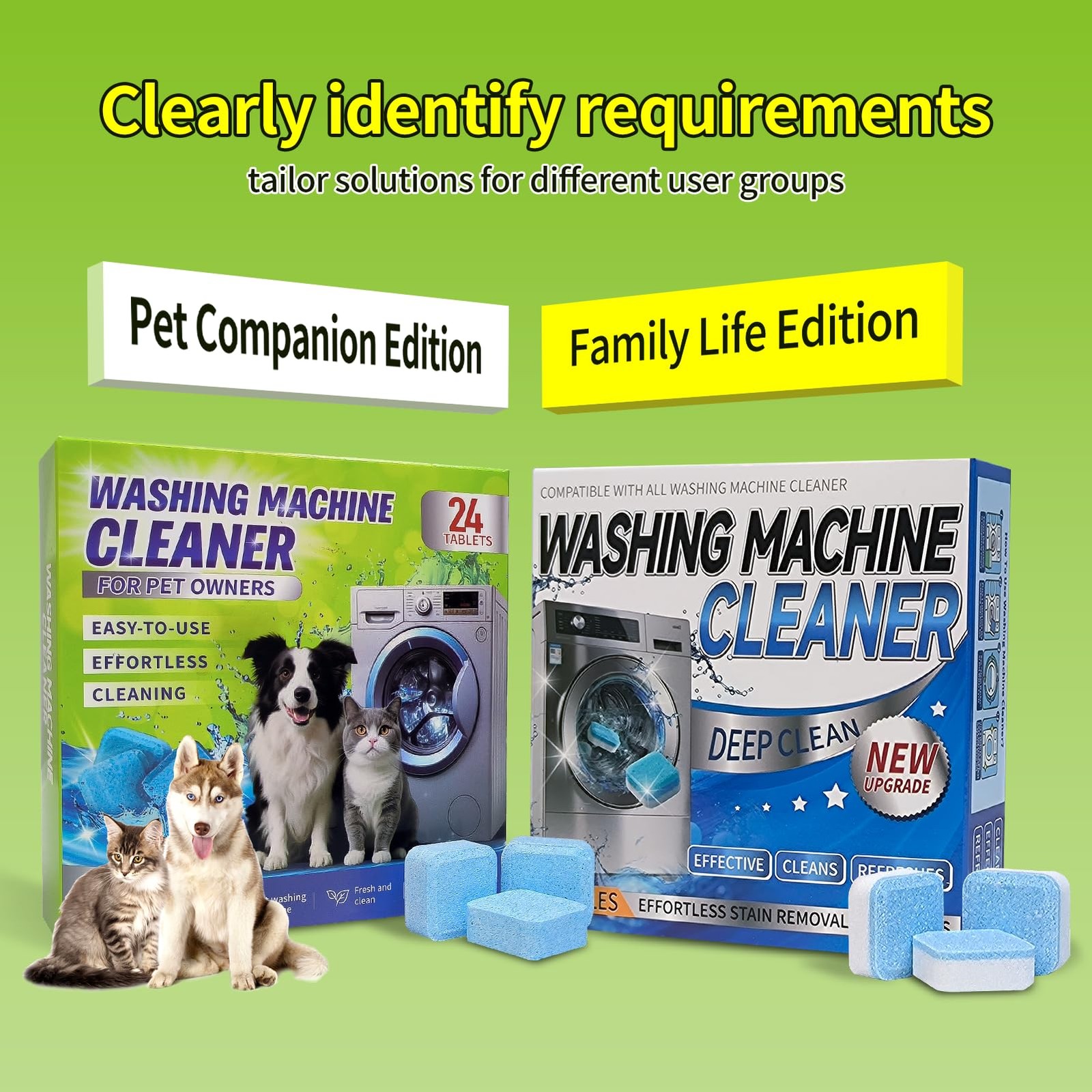 Washing Machine Cleaner Tablets – Deep Cleans & Descaler for Front Load and T…