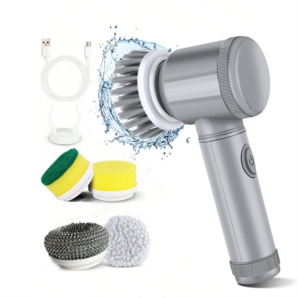 Power Scrubber Cordless Electric, Rotary Spin Cleaning Brush for Tub Floor Shoe