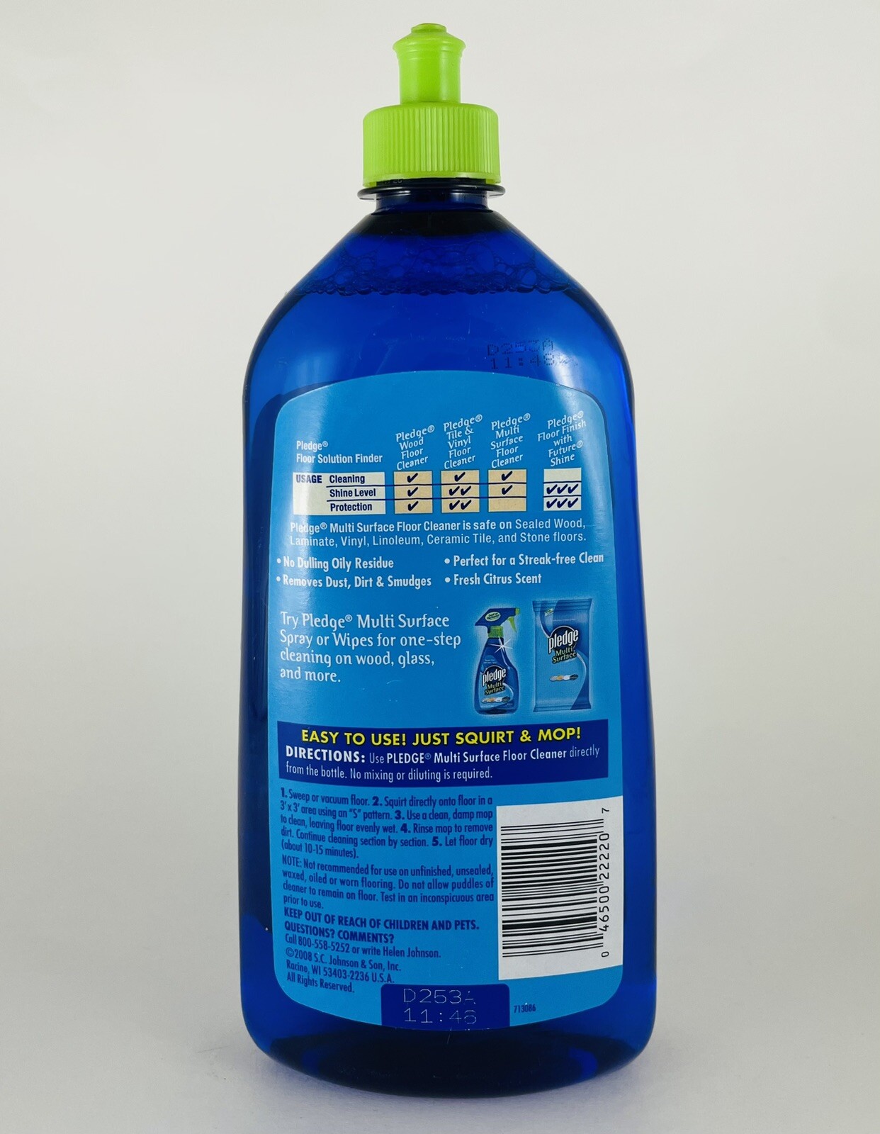 Pledge Multi Surface Floor Cleaner for Wood, Ceramic, Linoleum/Vinyl, 27 Fl Oz.