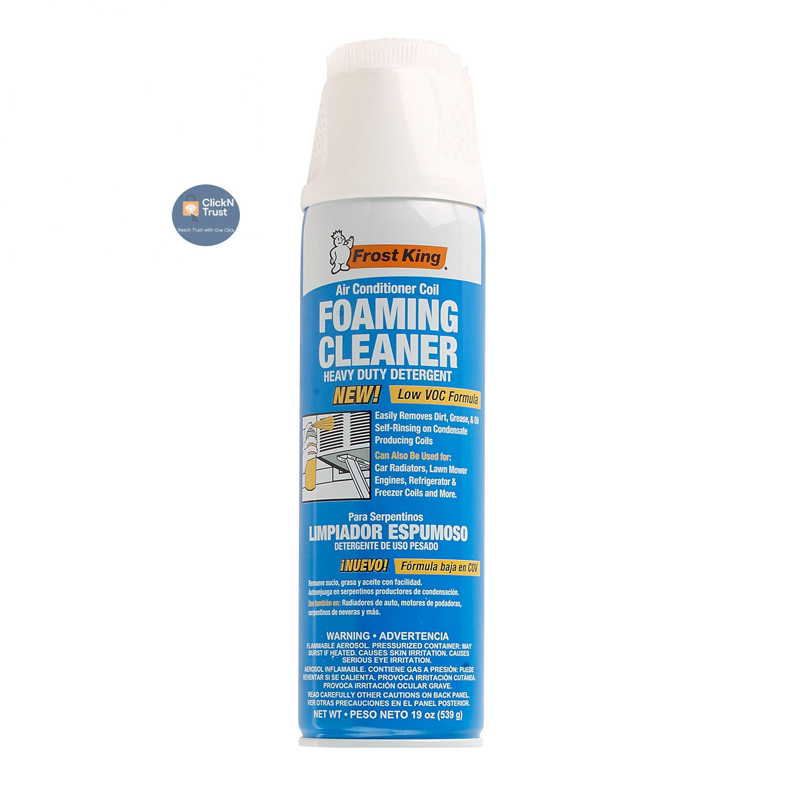 Frost King ACF19 Foam Coil Cleaner, 1.18 Pound (Pack of 1), Pack 1, Color