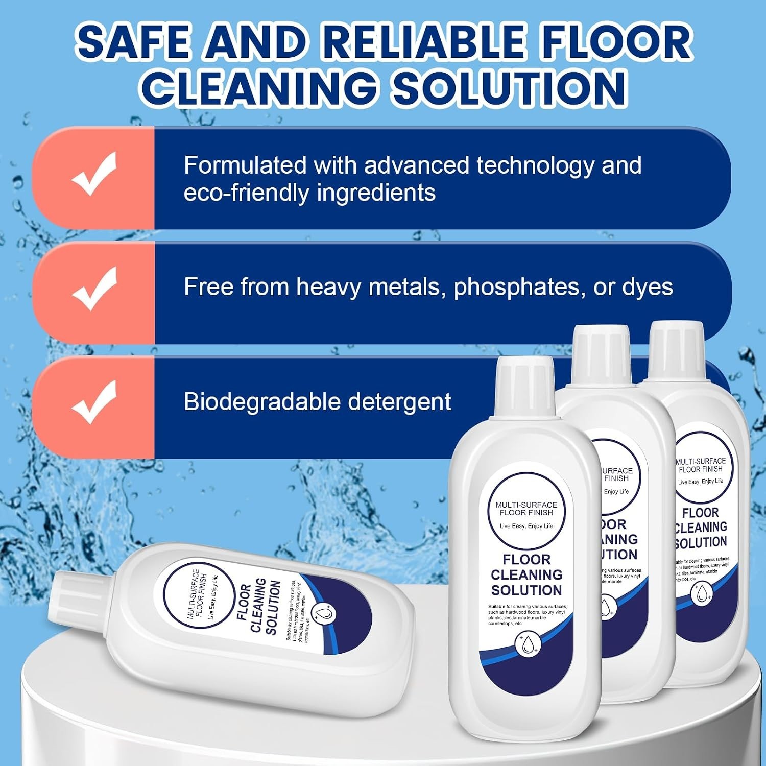 Eco-Friendly Multi-Surface Floor Cleaning Solution for Tineco & Mopping Robots