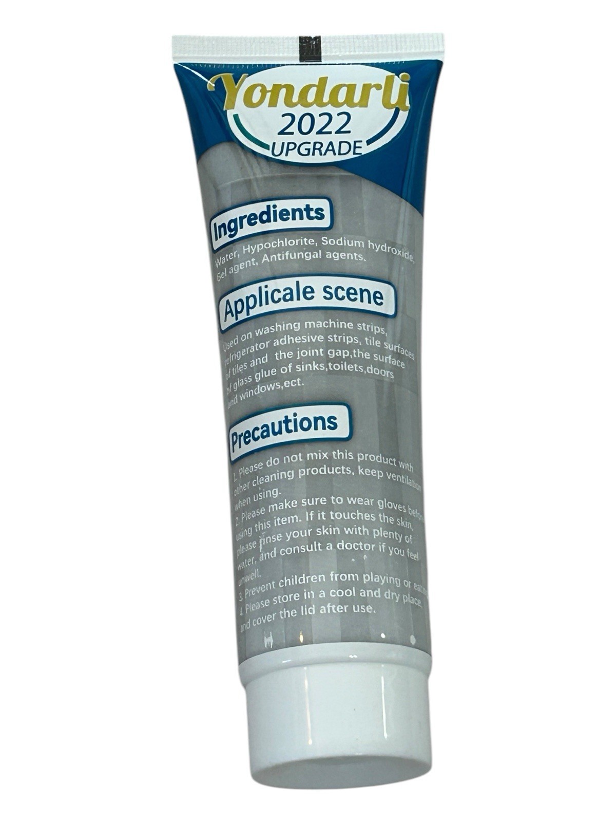 Two Mold Stain Cleaners, 2x 4oz Gel – for Bathroom Tile, Baseboards, etc.