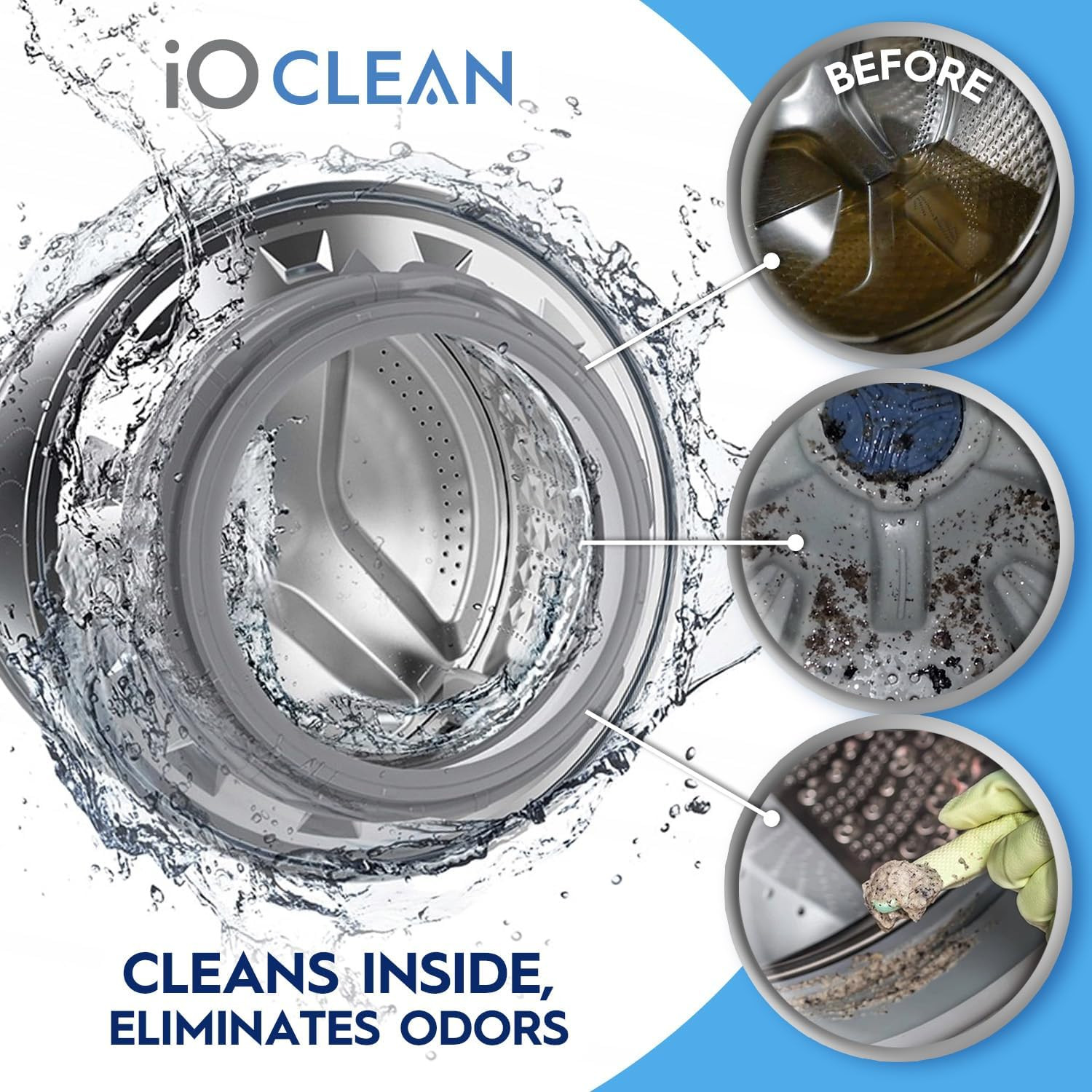 Washing Machine Cleaner and Descaler Tablets 24 Pcs – Deep Clean and Descaling f