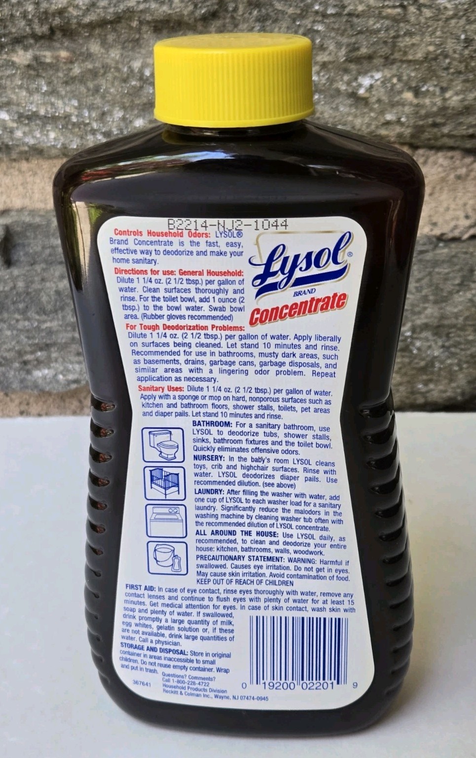 Lysol Original Scent Concentrate Deodorizes, Cleans PARTIAL About 90% Of 12 Oz