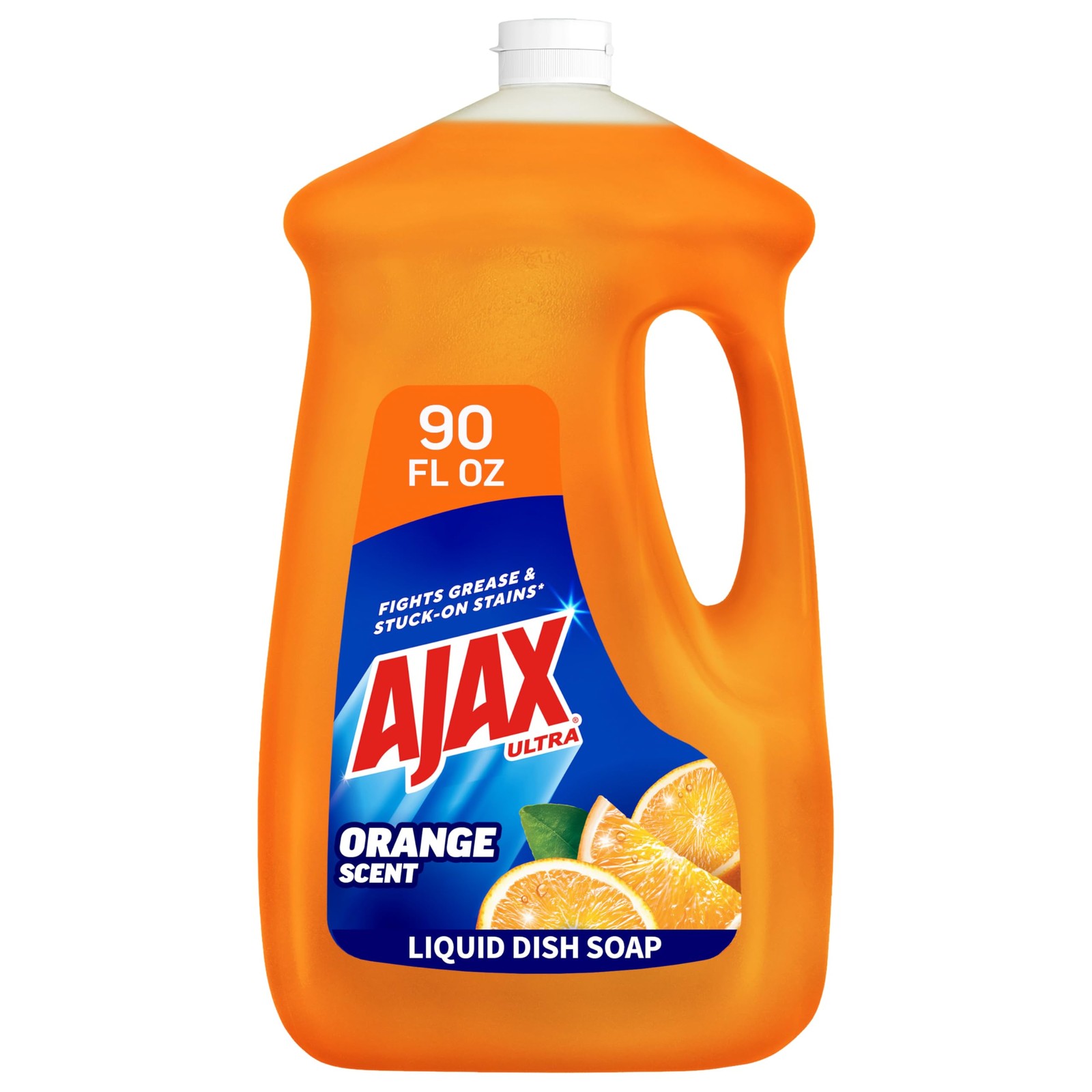 Ultra Liquid Dish Soap, Orange Scent, Triple Action, 90 fl oz Bottle