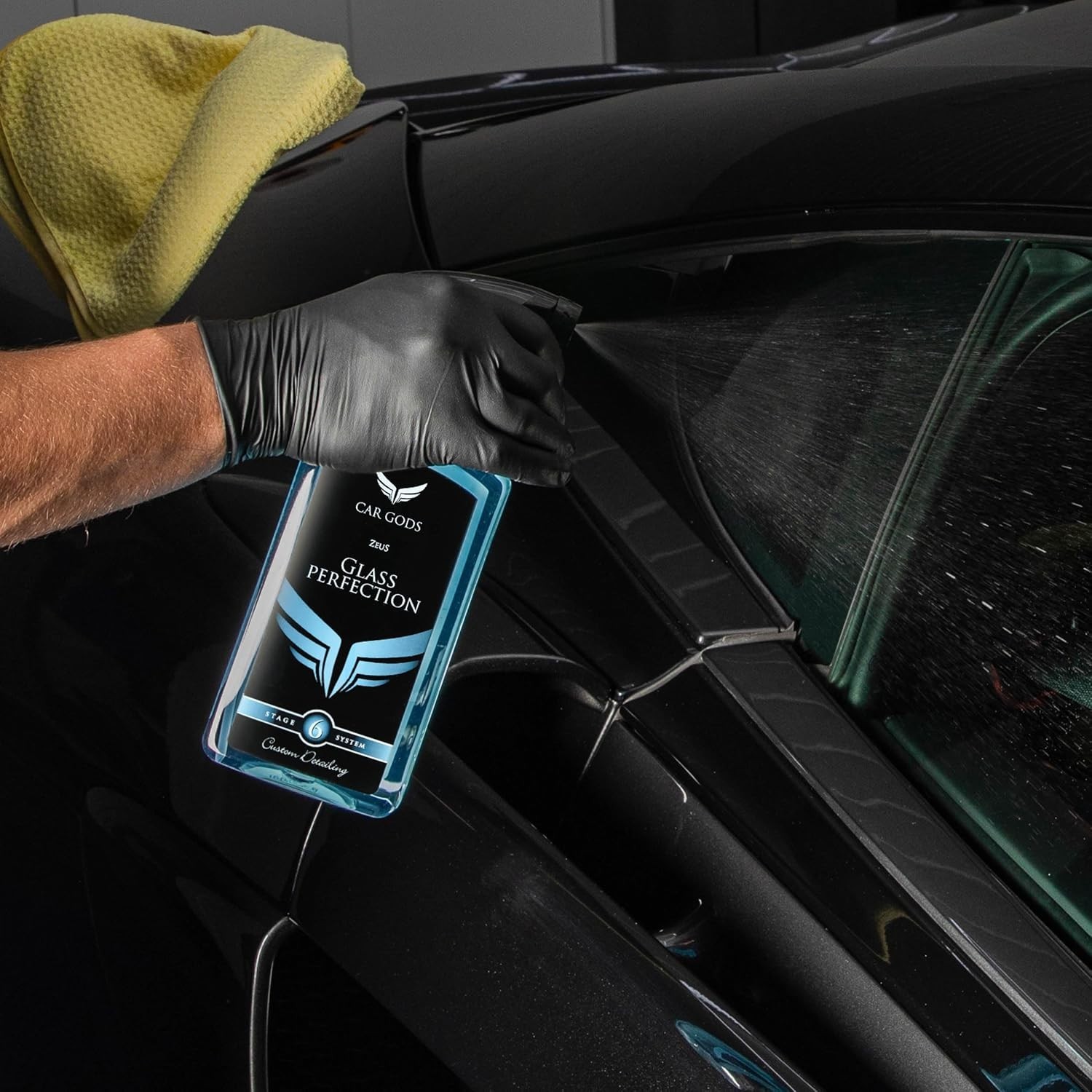 Quick Action 17 Fl Oz Glass Cleaner Spray – Streak-Free & Safe for Interiors