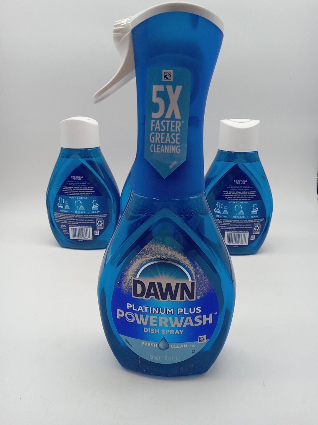 DWAN Ultra PLATINUM POWERWASH Dish Spray 16 OZ Starter Kit+ 3 Refills. 160
