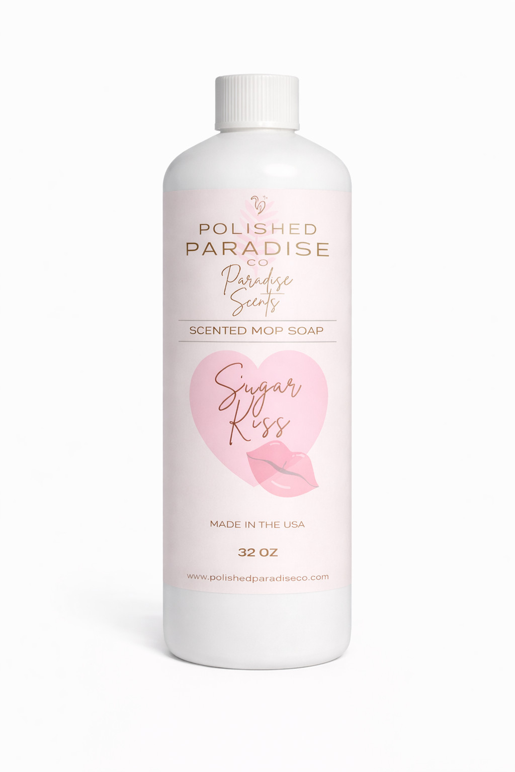 Pink Sugar Kiss Scented Mop Soap, Valeninte’s Day Floor Cleaner, US made, 32 Oz