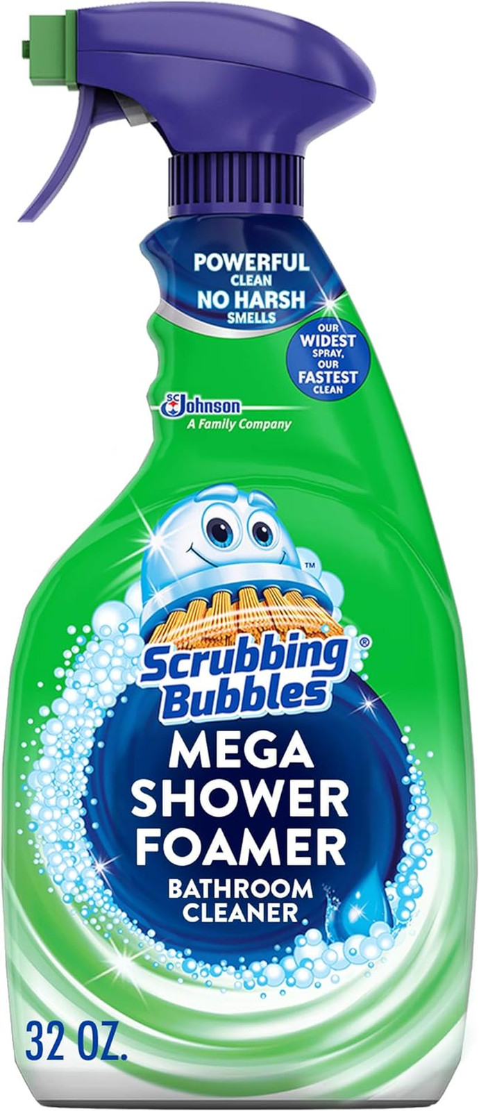 Scrubbing Bubbles Mega Bathroom and Shower Cleaner Spray, Foaming Action Removes