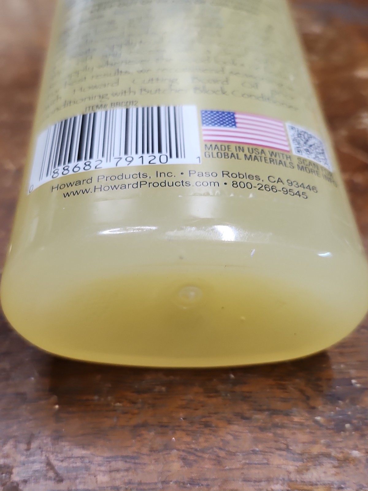 Howard Products Butcher Block Conditioner and Oil Food Grade – 12 Fl Oz