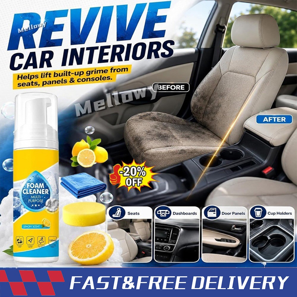 Multi-Enzyme Foam Cleaner,All-Purpose Deep Cleaning Spray For Car,Kitchen,Sofa