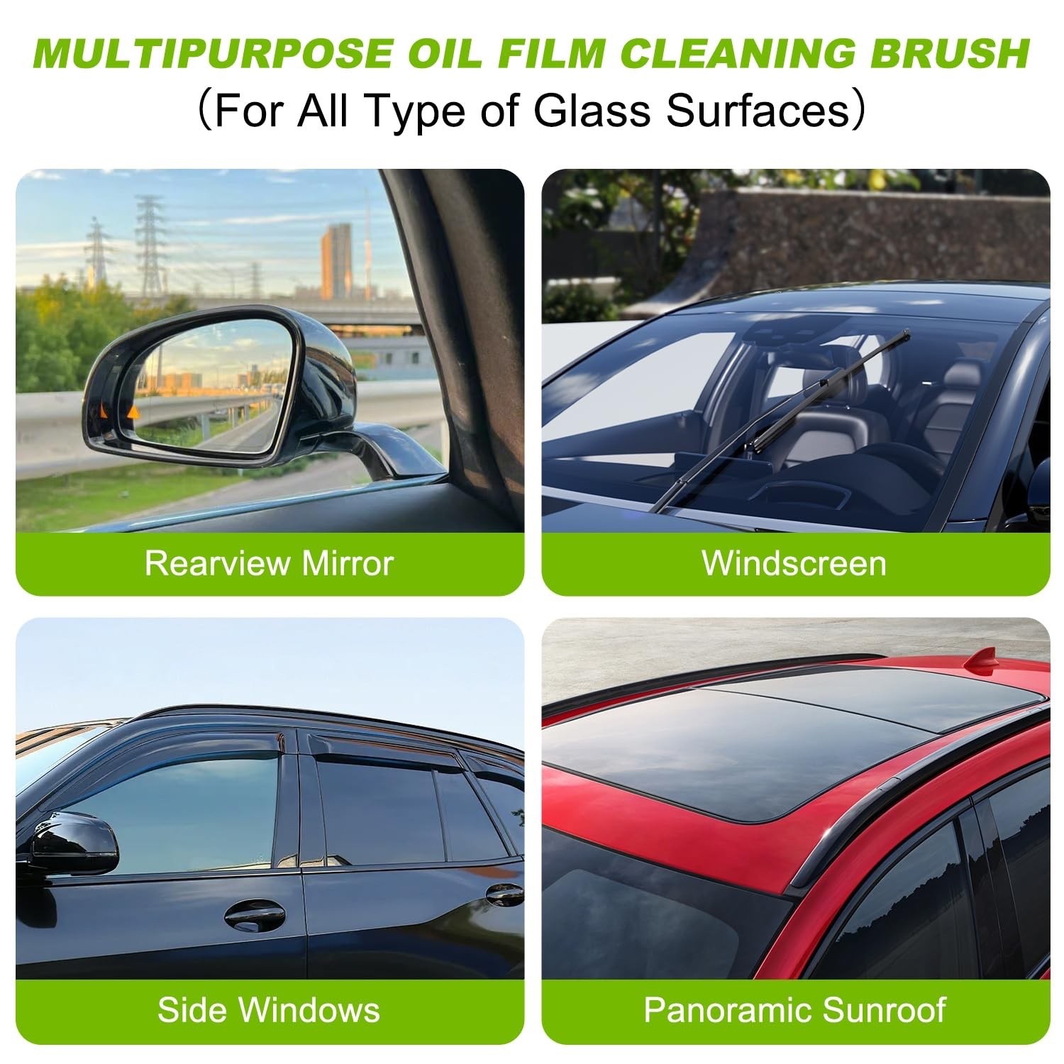 Oil-Free Car Glass Brushes, 2.0 Upgrade Clearvision Car Windshield Cleaner,Oi…