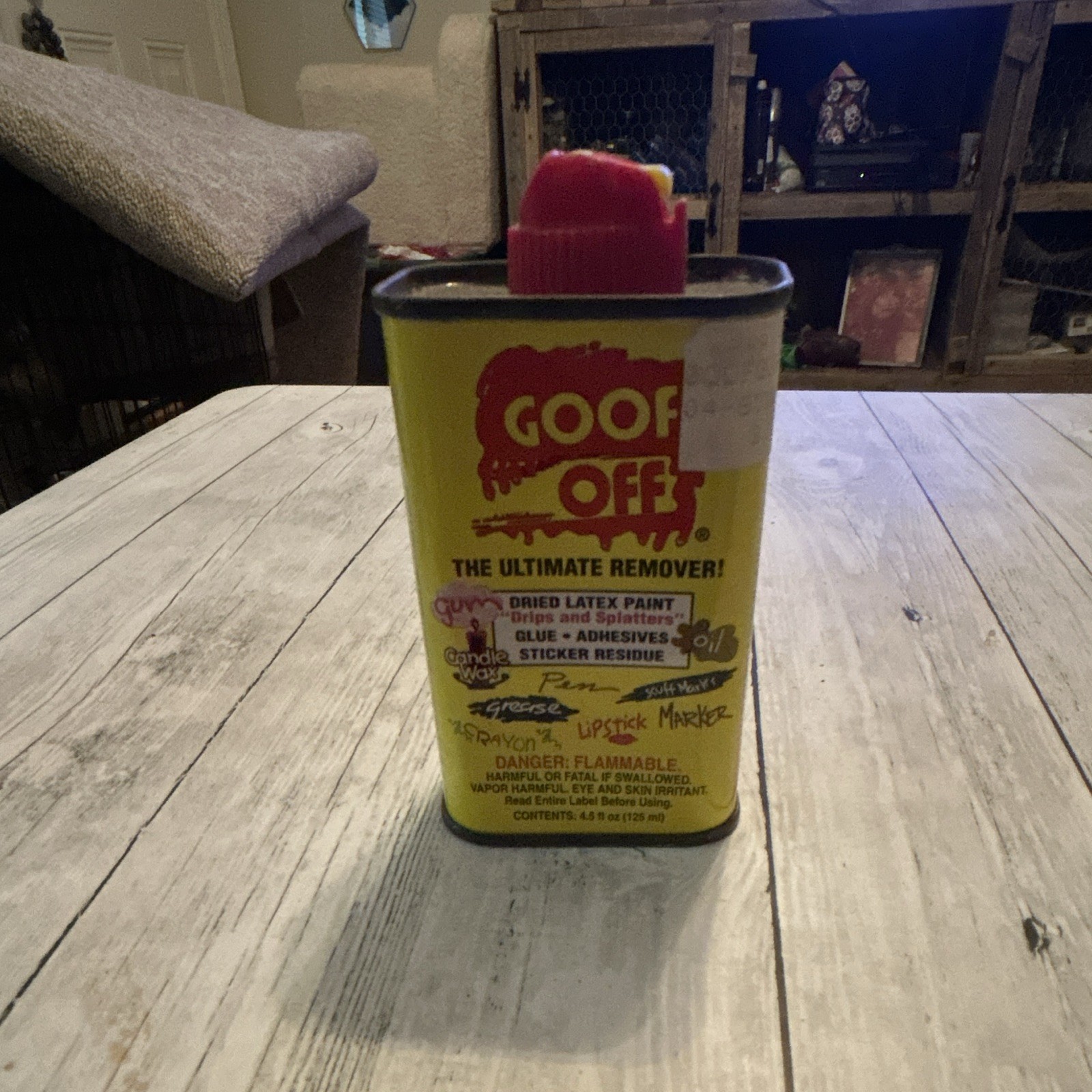 Goof Off Ultimate Remover Adhesive Remover Liquid Multi-Surface 4.5 fl oz 1 Pack