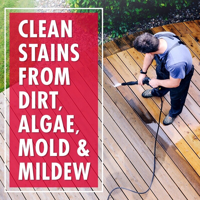 Outdoor Cleaner 2 Pack Concentrate Algae Mold Mildew Stain Remover 1 Gallon New