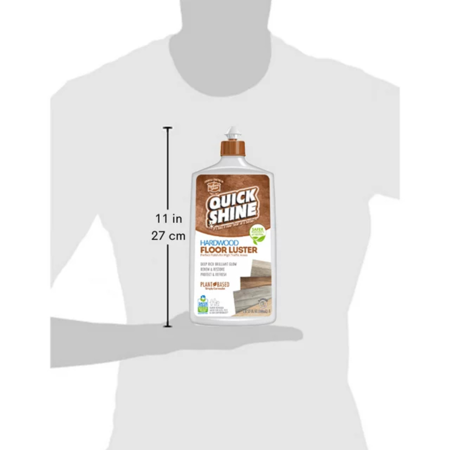 27 fl oz. High Traffic Hardwood Floor Luster Cleaner & Polish, Ammonia Free