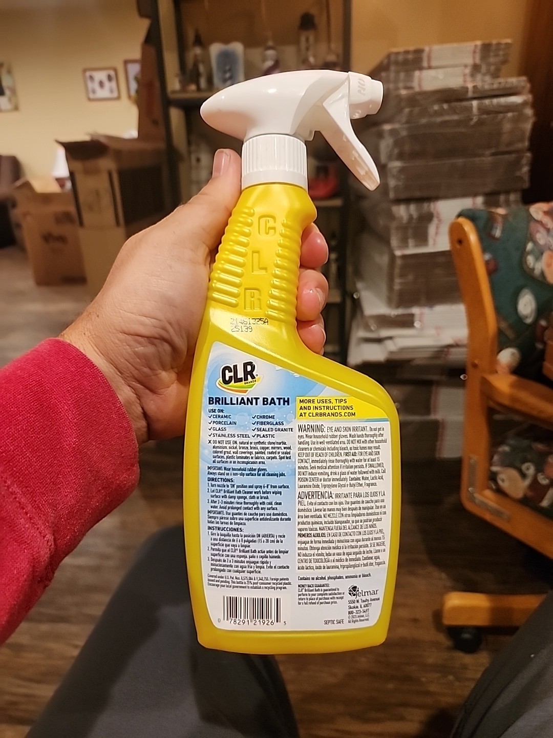 CLR Brilliant Bath Foaming Cleaner Fresh Scent Bleach Free 26 Ounces