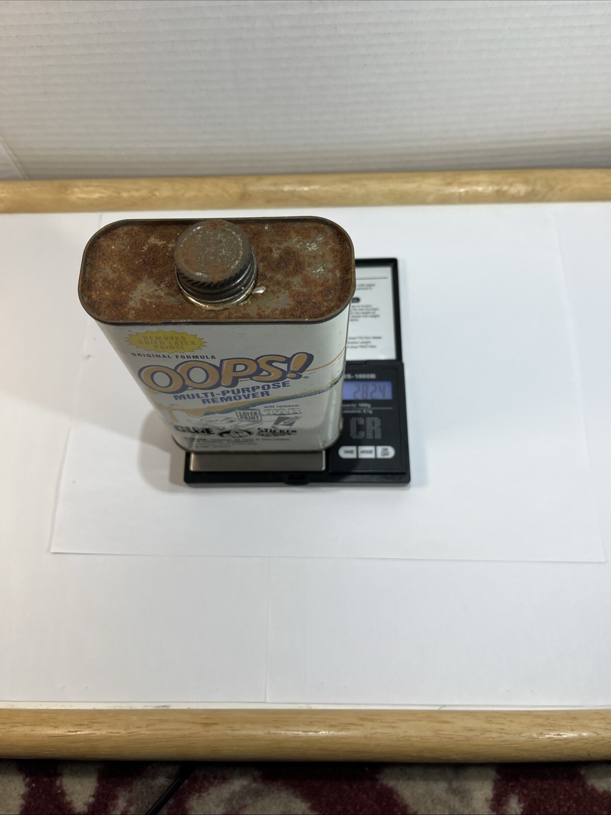 Oops! Remover – 1 Pint (16oz) Tin Can DISCONTINUED! Original Formula-READ-
