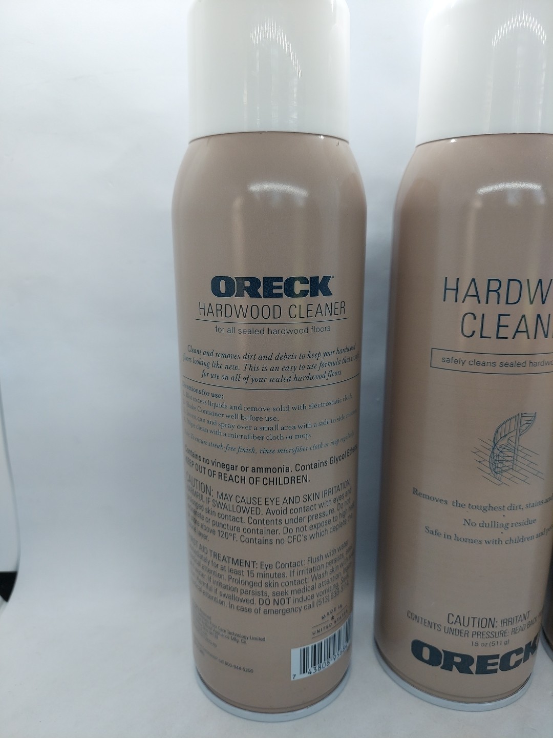 NEW Lot 3 Oreck Hardwood Floor Cleaner 18 oz Each Made In USA.