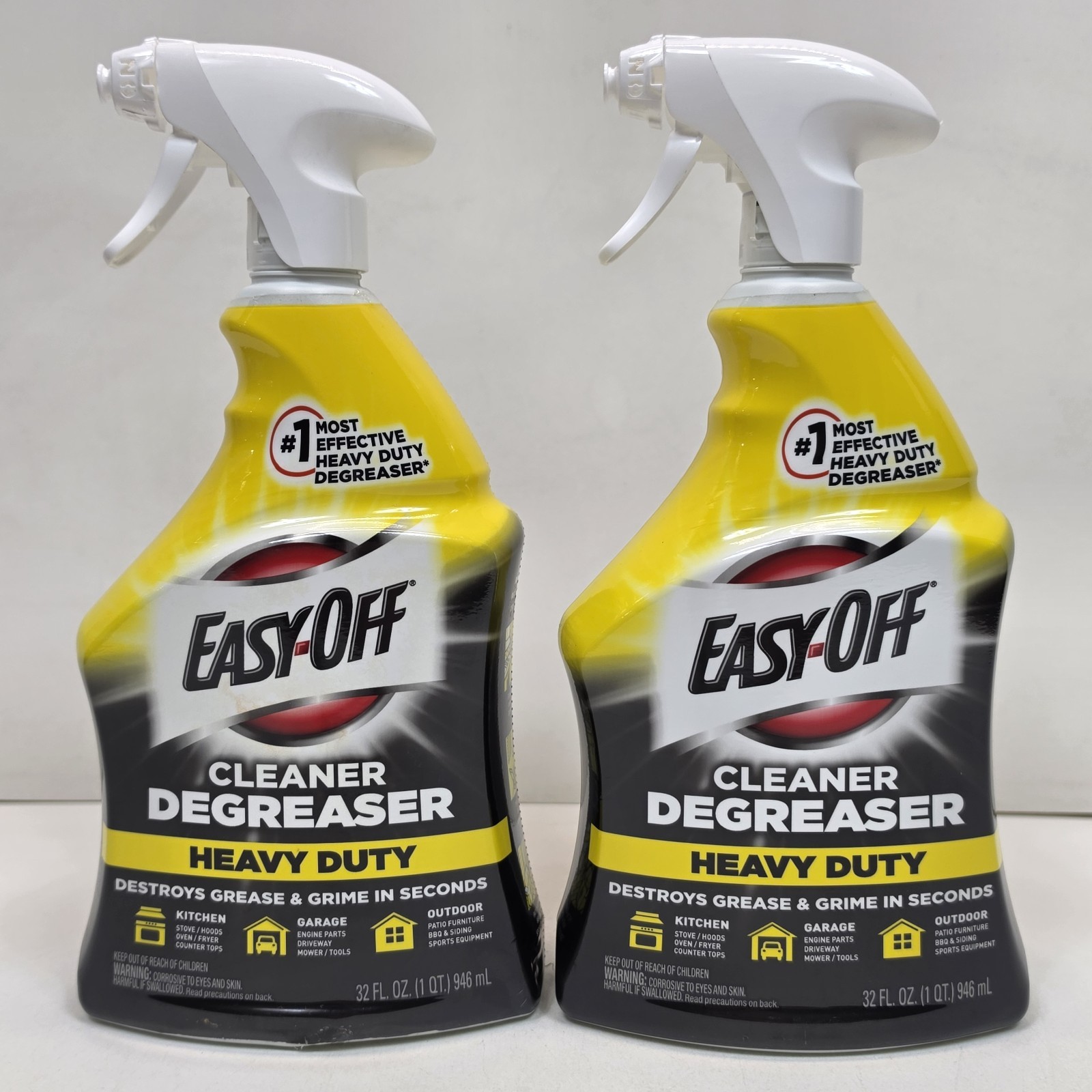 2 pcs Easy off Heavy Duty Degreaser Cleaner Spray, 32 Ounce