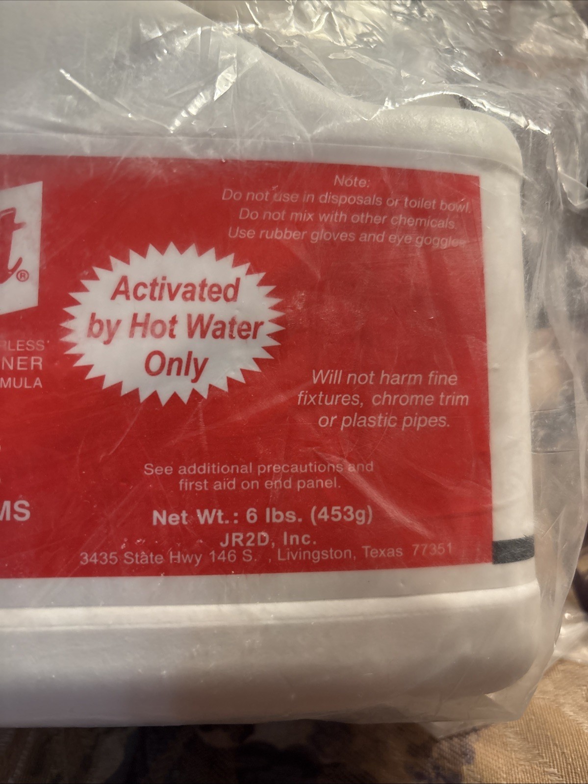 New Thrift FBA_T-600 Alkaline Based 6 lb. Granular Drain Cleaner, White…Sealed