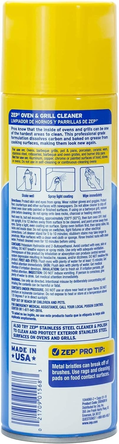 Zep Heavy-Duty Oven and Grill Cleaner ZUOVGR19 (2-Pack