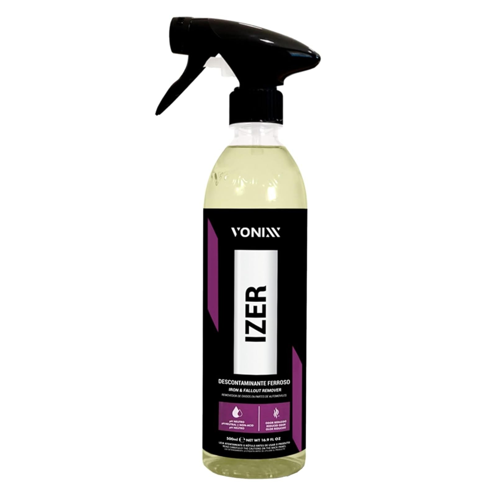 Iron Remover Spray pH-Neutral Non-Acidic Car Detail 16.9 fl oz 500 ml