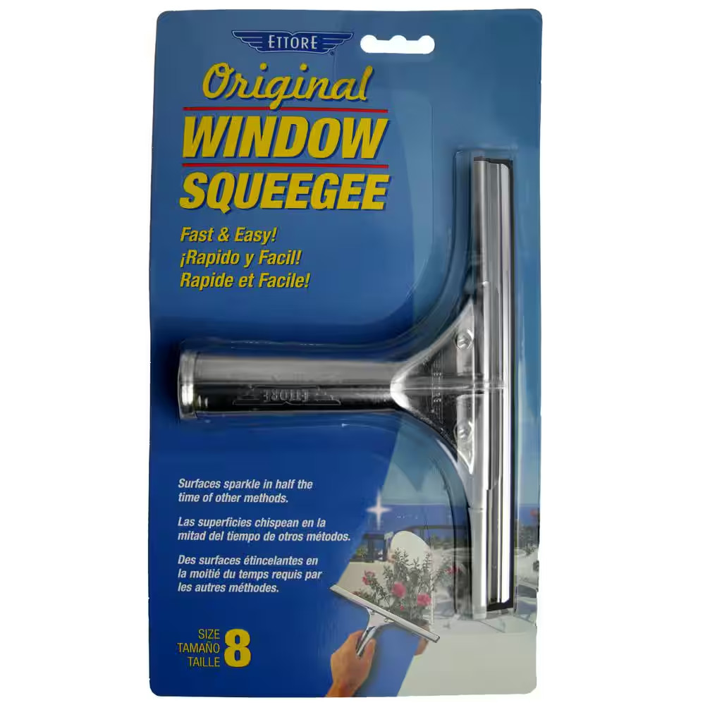 Ettore 11108 Original 8″ Window Cleaning Squeegee Rust Proof – FREE SHIPPING!