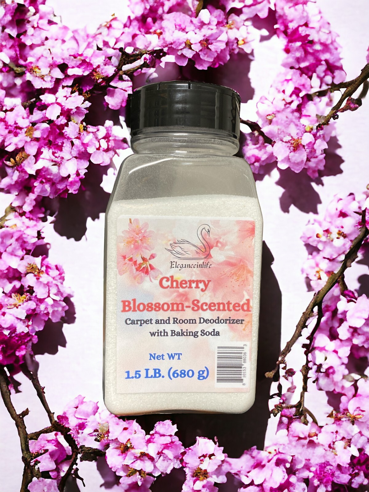 Eleganceinlife Cherry Blossom-Scented Carpet and Room Deodorizer 1.5 LB Each 2pk