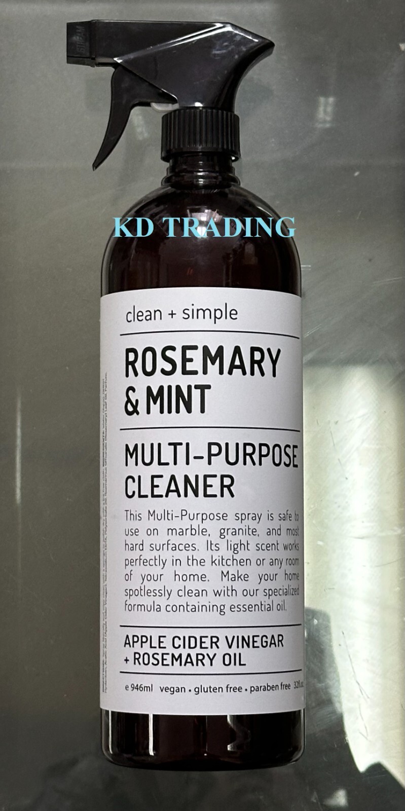 CLEAN + SIMPLE ~ ROSEMARY MINT Kitchen Refresher Cleaner Odor Deodorizer 946ml