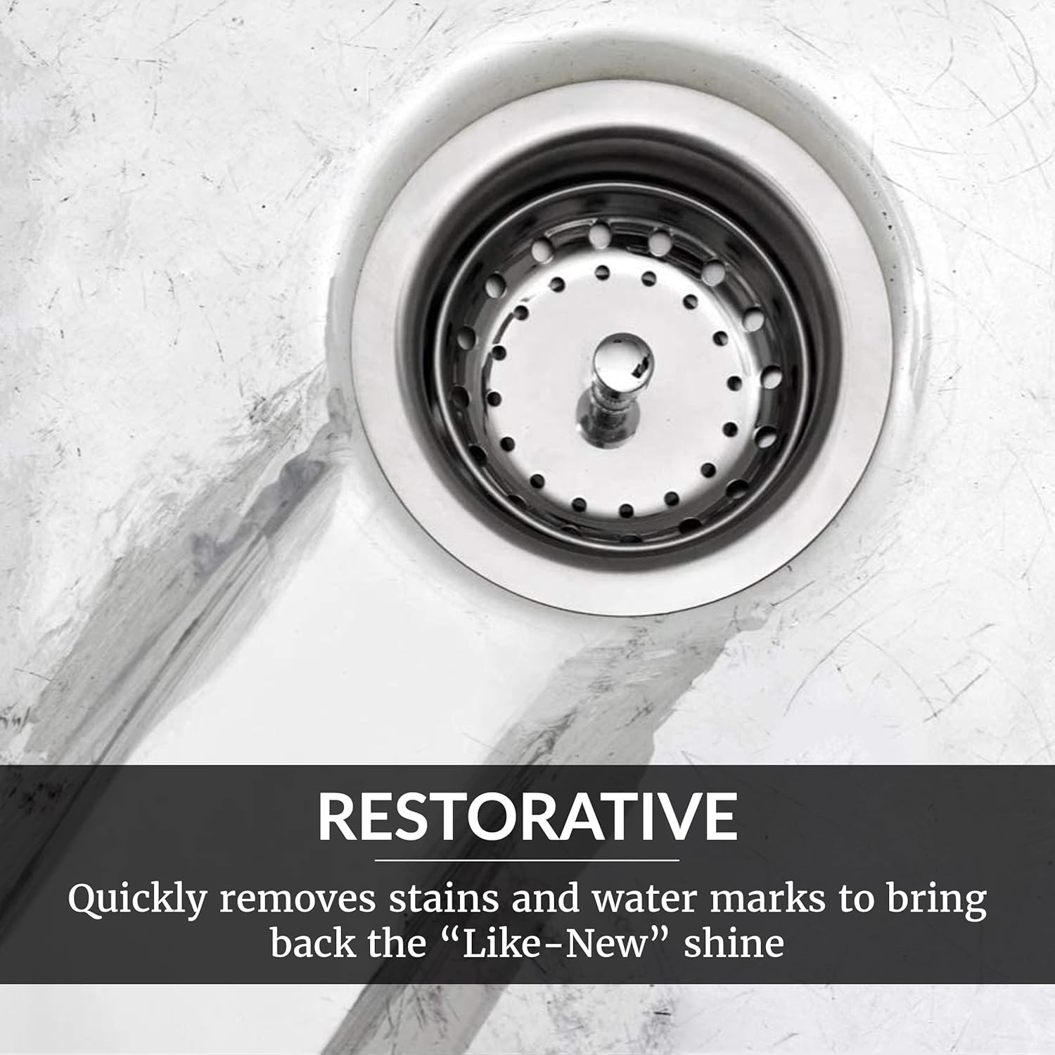 Perfect Sink Cleaner and Polish, Restorative, Removes Stains, Cast Iron, Corian,