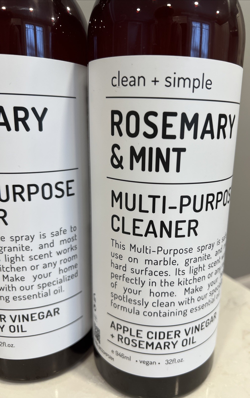 CLEAN + SIMPLE ~ ROSEMARY MINT Kitcchen Multi-purpose Cleaner Odor Deodorizer