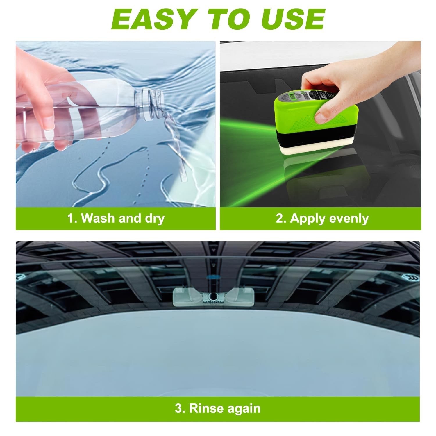 Oil-Free Car Glass Brushes, 2.0 Upgrade Clearvision Car Windshield Cleaner,Oi…