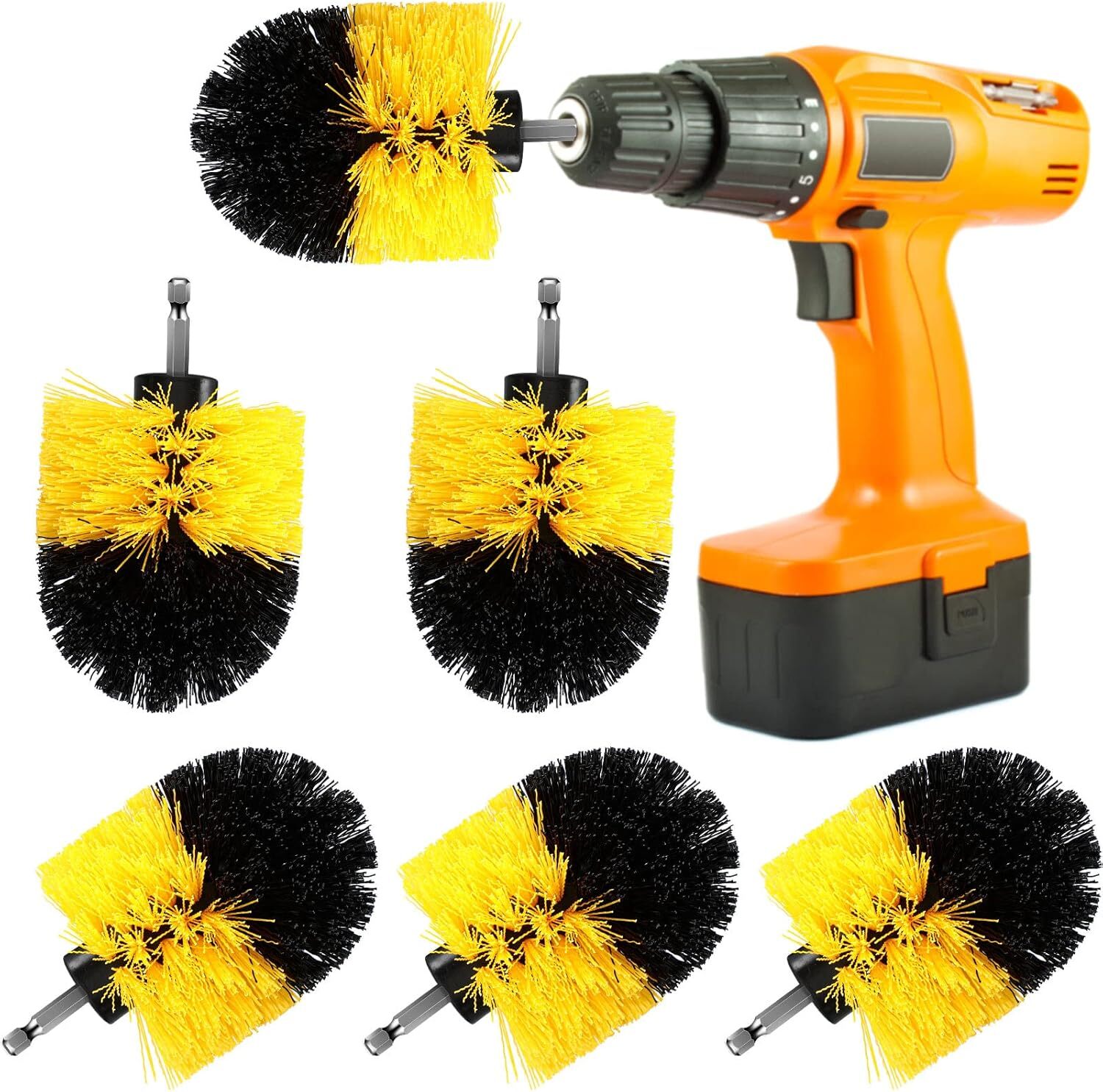 Drill Brush Nylon Drill Brush Attachment Electric Power Scrubber Scrub Brush Mul
