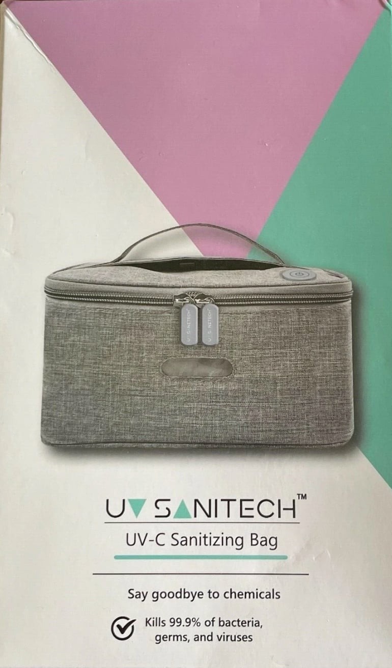 UV Sanitech Bag Sterilizer Kills 99.9% Of Germs Bacteria Viruses