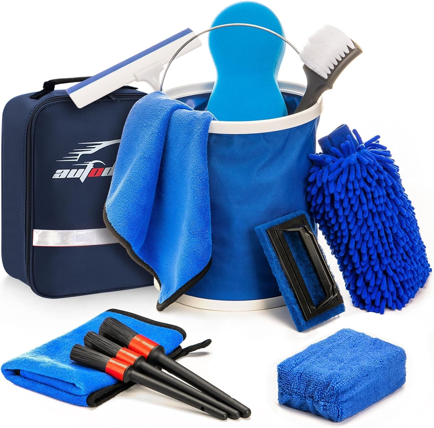 12 Pcs Boat Wash Cleaning Kit, Complete Interior Exterior Cleaning Set for Boat.
