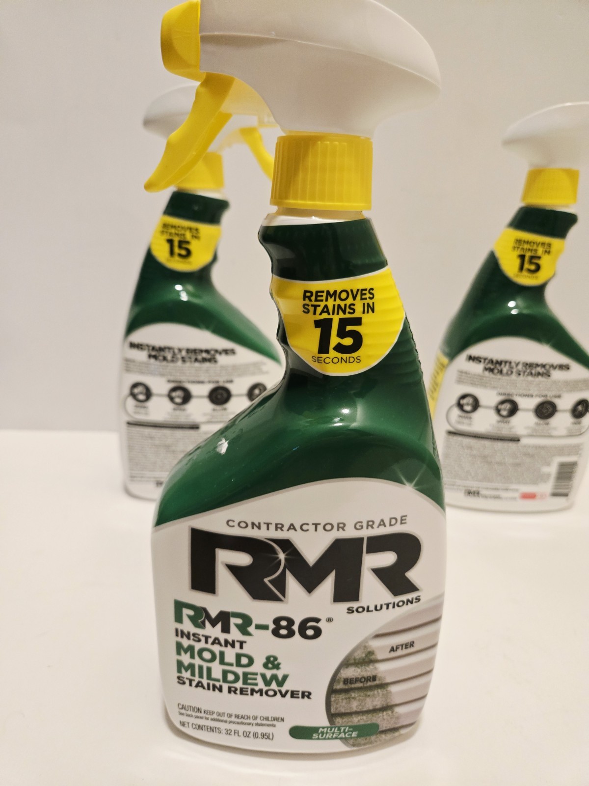 RMR-86 Solutions Instant Mold & Mildew Stain Remover Multi Surface 32oz Lot of 3