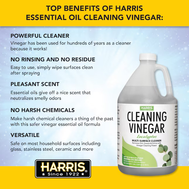 Harris Multi-Use Cleaning Vinegar 1 -Gallon Eucalyptus Liquid All-Purpose Clean