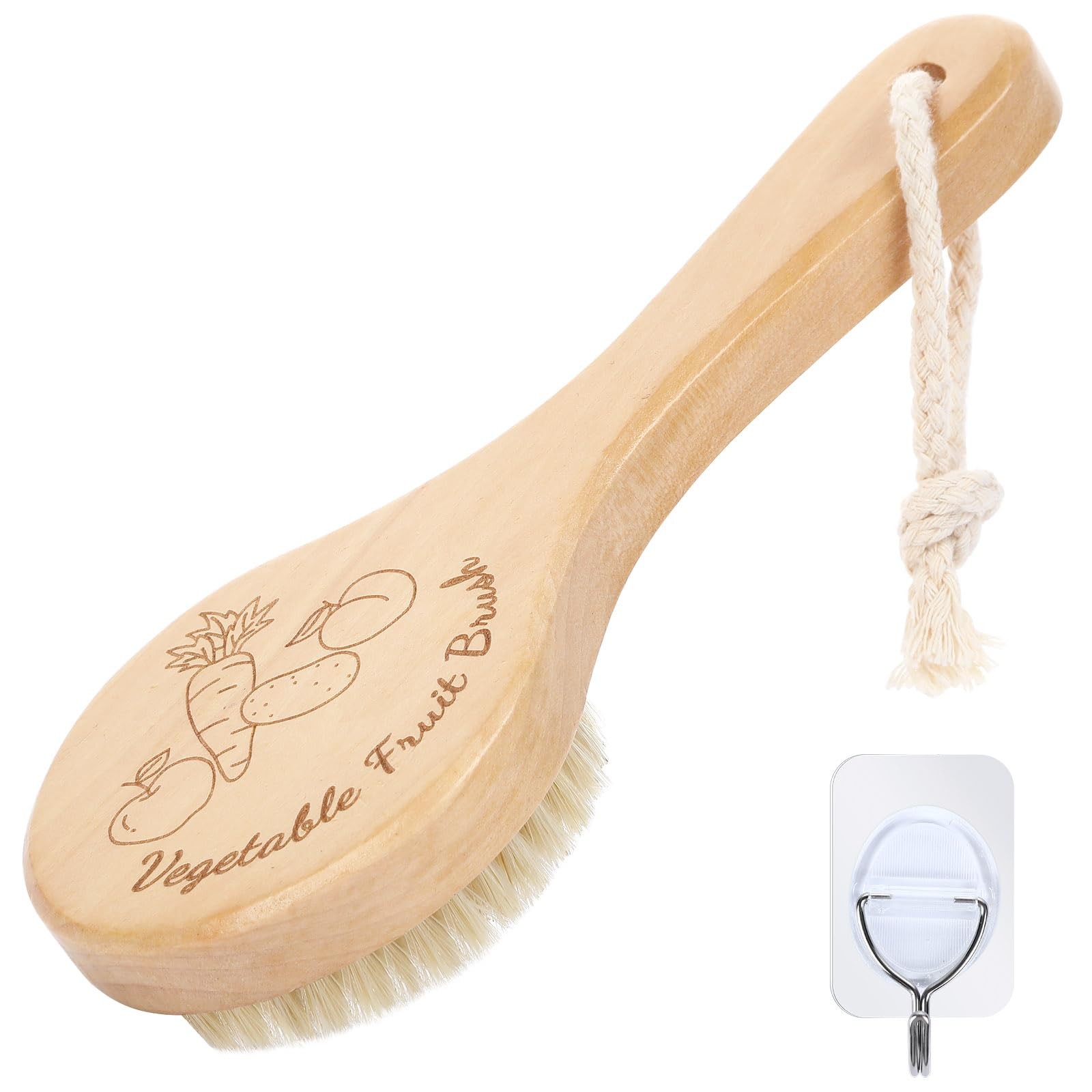 Vegetable Brush Cleaning Brush with Long Handle for Potato Carrot Cucumber and