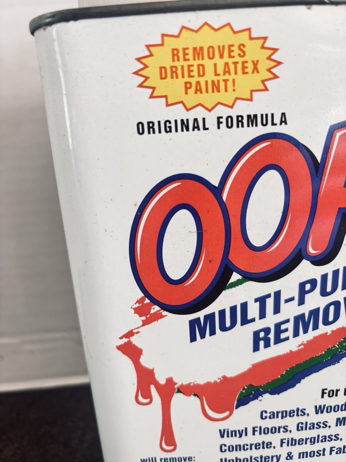 Oops! Remover-ONE GALLON Tin Can DISCONTINUED! Sealed, Original Formula 95% FULL