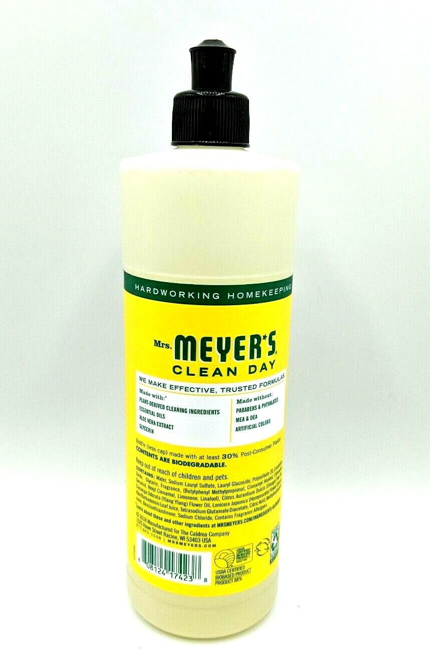 Mrs Meyers Clean Day Aromatherapeutic Dish Soap, Honeysuckle Scent, 16 fl oz