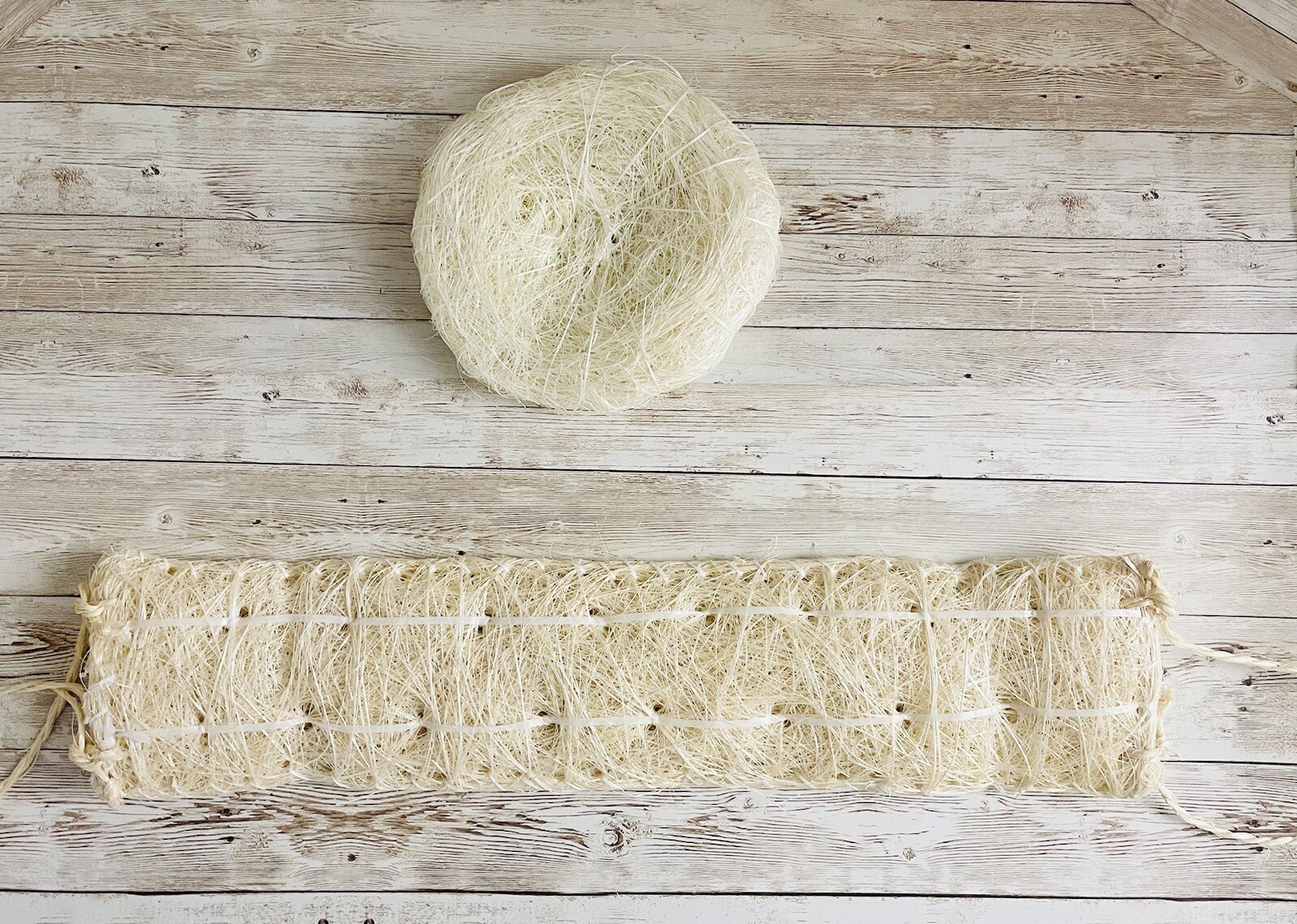 2x Estropajo De Ixtle Mexicano Ixtle Scourer Body Scrub 100% Natural Fibers
